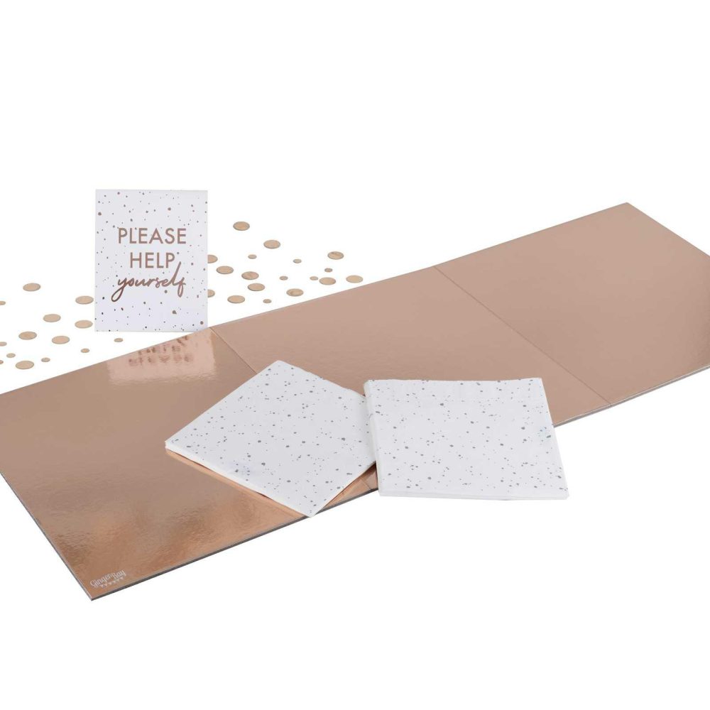 Grazing Boards |   Rose Gold Food Grazing Board Table Kit Candles & Cake Accessories Grazing Boards