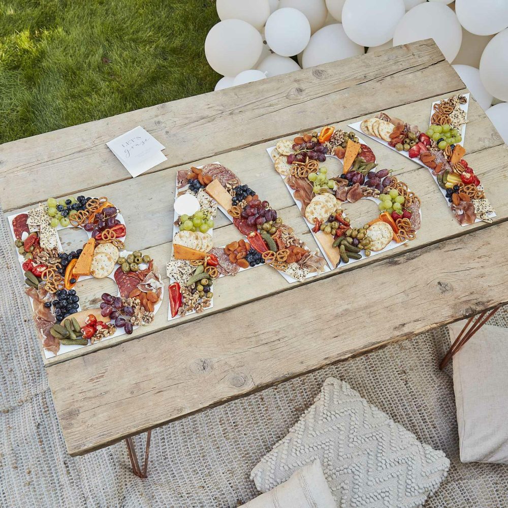 Grazing Boards |   White Baby Grazing Board Candles & Cake Accessories Grazing Boards