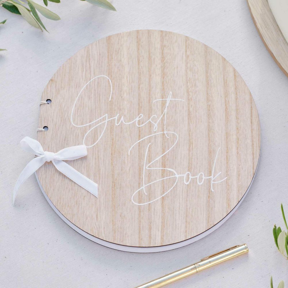 Guest Books & Post Boxes |   Round Wooden Wedding Guest Book Guest Books & Post Boxes Guest Books & Post Boxes