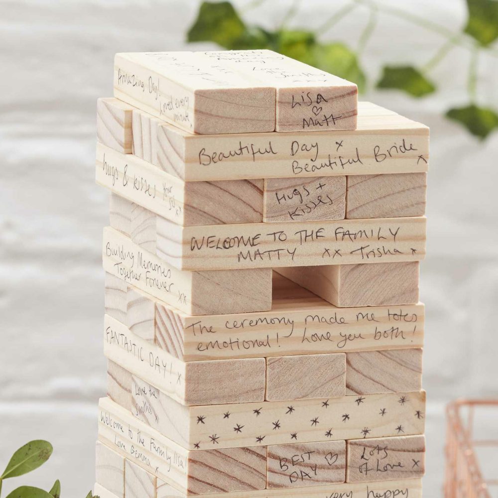 Guest Books & Post Boxes |   Wooden Building Blocks Wedding Guest Book Alternative Guest Books & Post Boxes Guest Books & Post Boxes