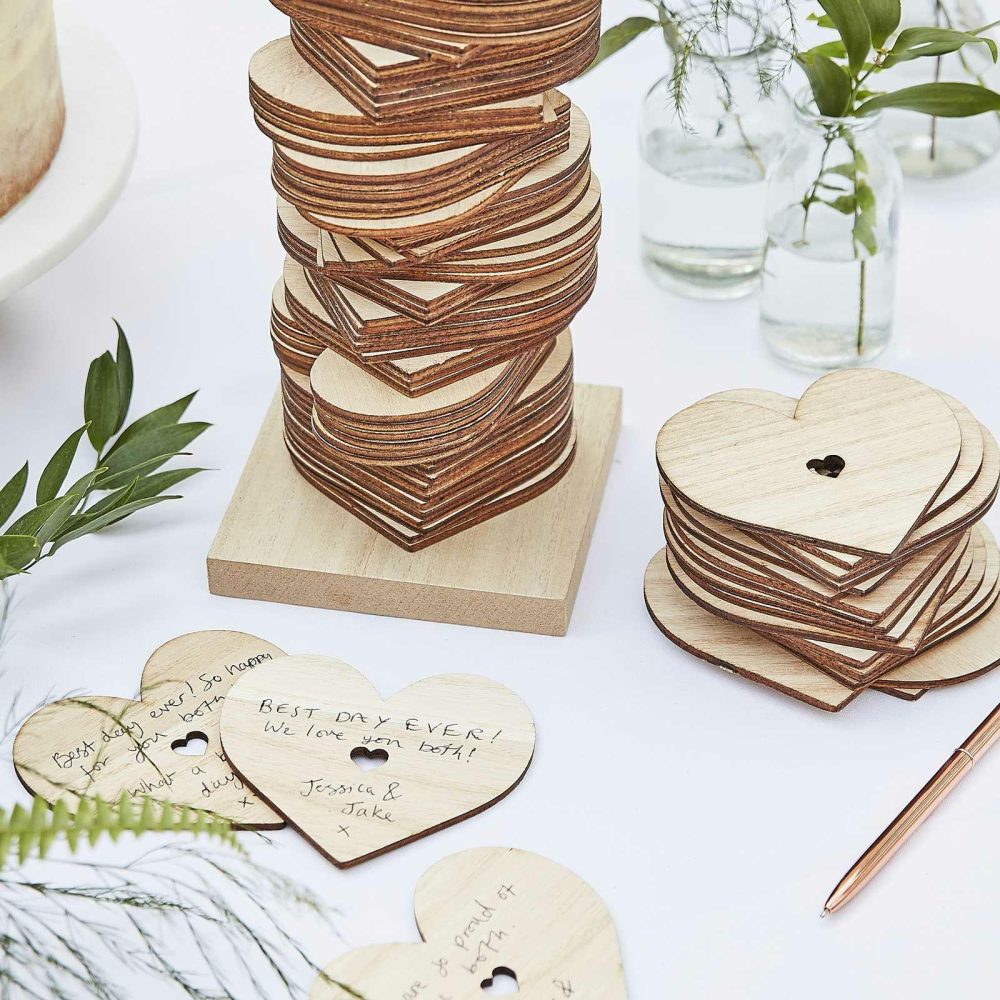 Guest Books & Post Boxes |   Wooden Stacking Heart Wedding Guest Book Alternative Guest Books & Post Boxes Guest Books & Post Boxes