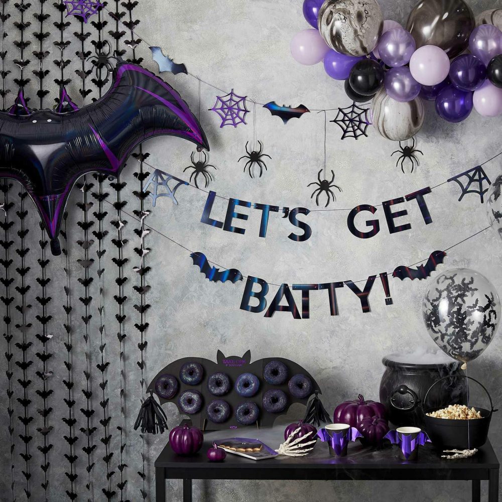 Hanging Decorations |   Halloween Bat Backdrop Fringe Decoration Hanging Decorations Hanging Decorations