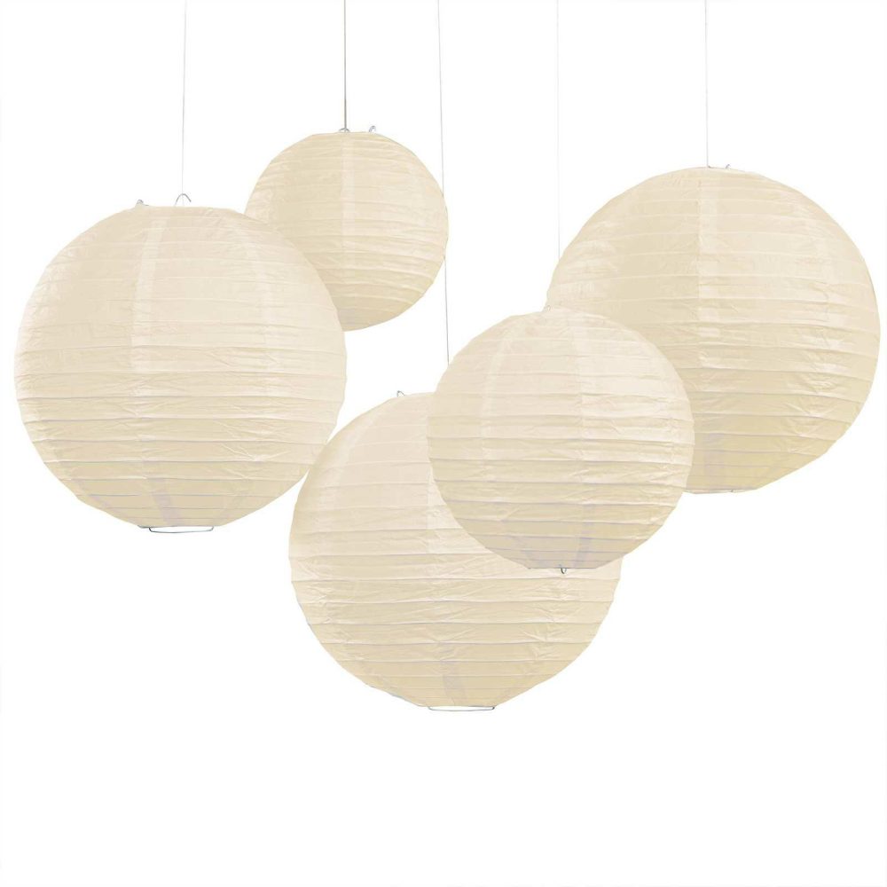 Hanging Decorations |   Ivory Paper Lantern Decorations Hanging Decorations Hanging Decorations