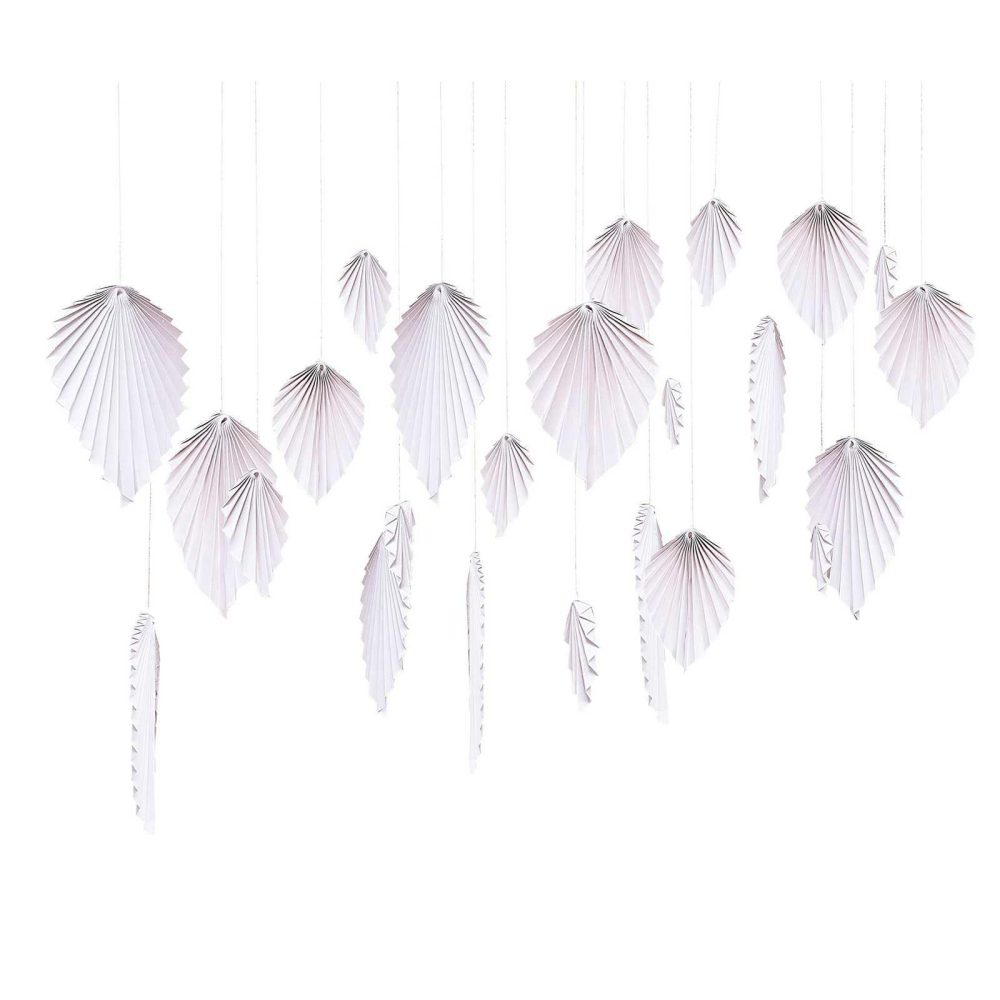 Hanging Decorations |   Pink Palm Spear Wedding Backdrop Backdrops Backdrops