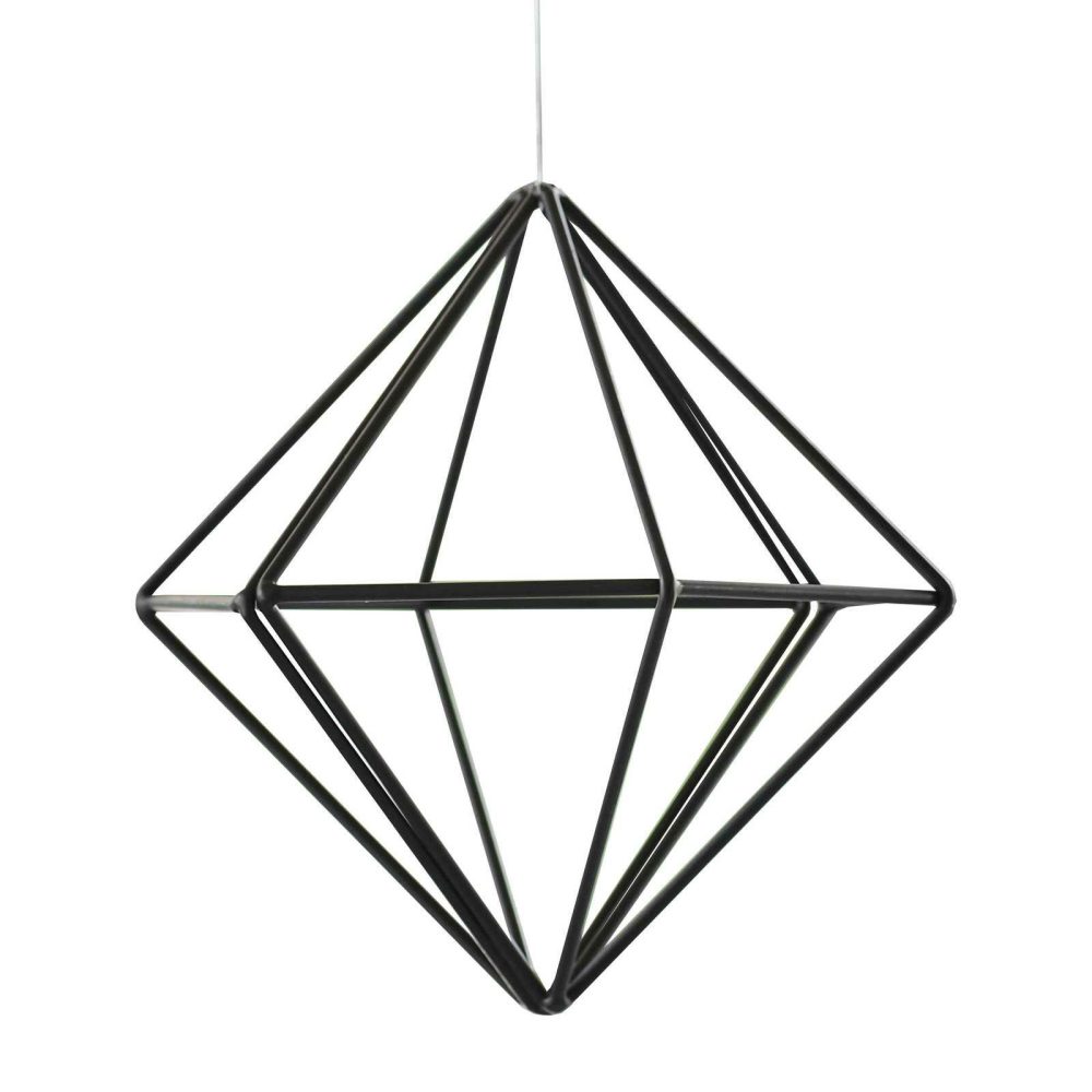 Hanging Decorations |   Small Black Metal Geometric Hanging Decoration Hanging Decorations Hanging Decorations