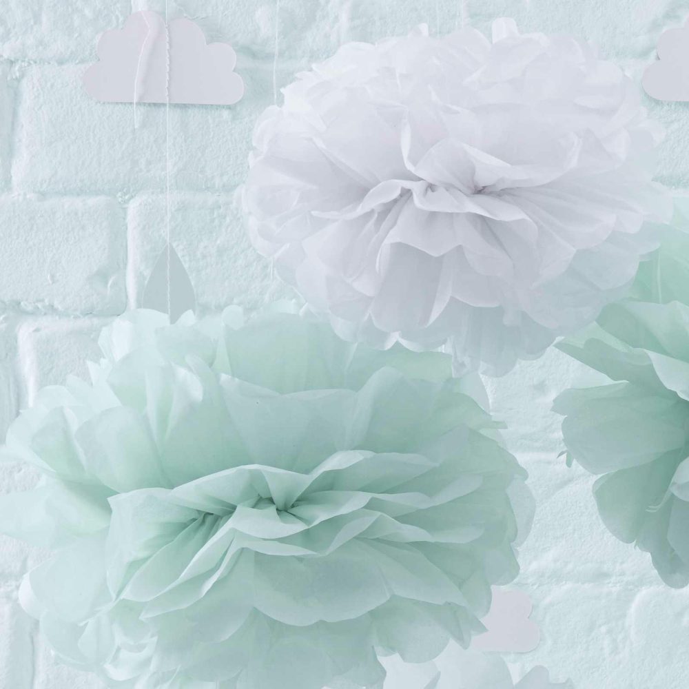 Hanging Decorations |   Tissue Pom Poms Baby Shower Decoration Party Decorations Hanging Decorations