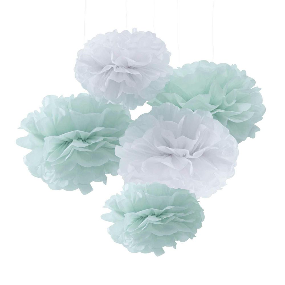 Hanging Decorations |   Tissue Pom Poms Baby Shower Decoration Party Decorations Hanging Decorations