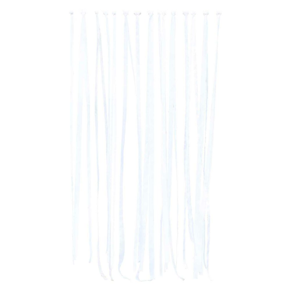 Hanging Decorations |   White Ribbon Hanging Wedding Backdrop Backdrops Backdrops