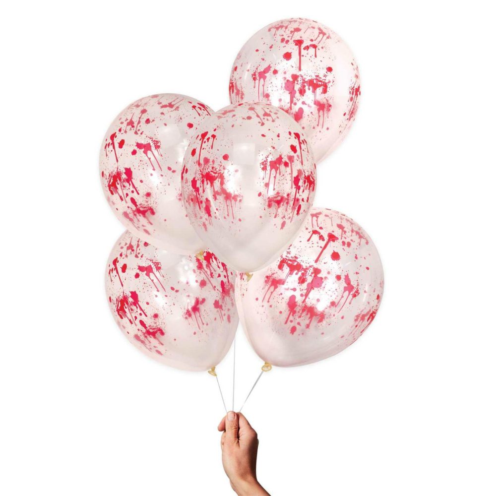 Helium Balloons |   Blood Print Halloween Party Balloons Balloons Helium Balloons