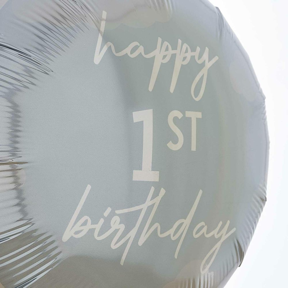 Helium Balloons |   Blue Happy 1St Birthday Balloon Balloons Helium Balloons