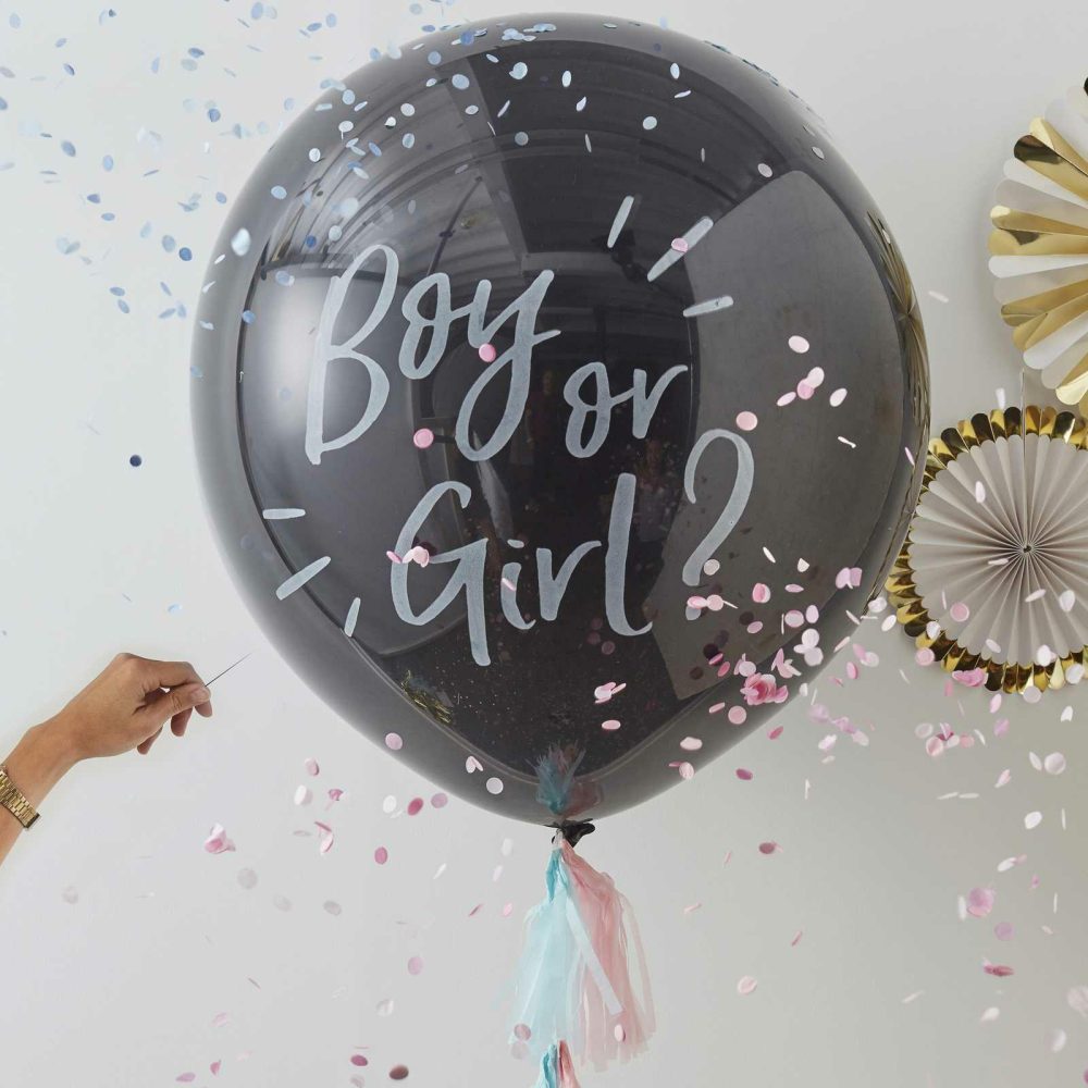 Helium Balloons |   Boy Or Girl Gender Reveal Balloon Baby Shower Balloons Baby Shower Balloons