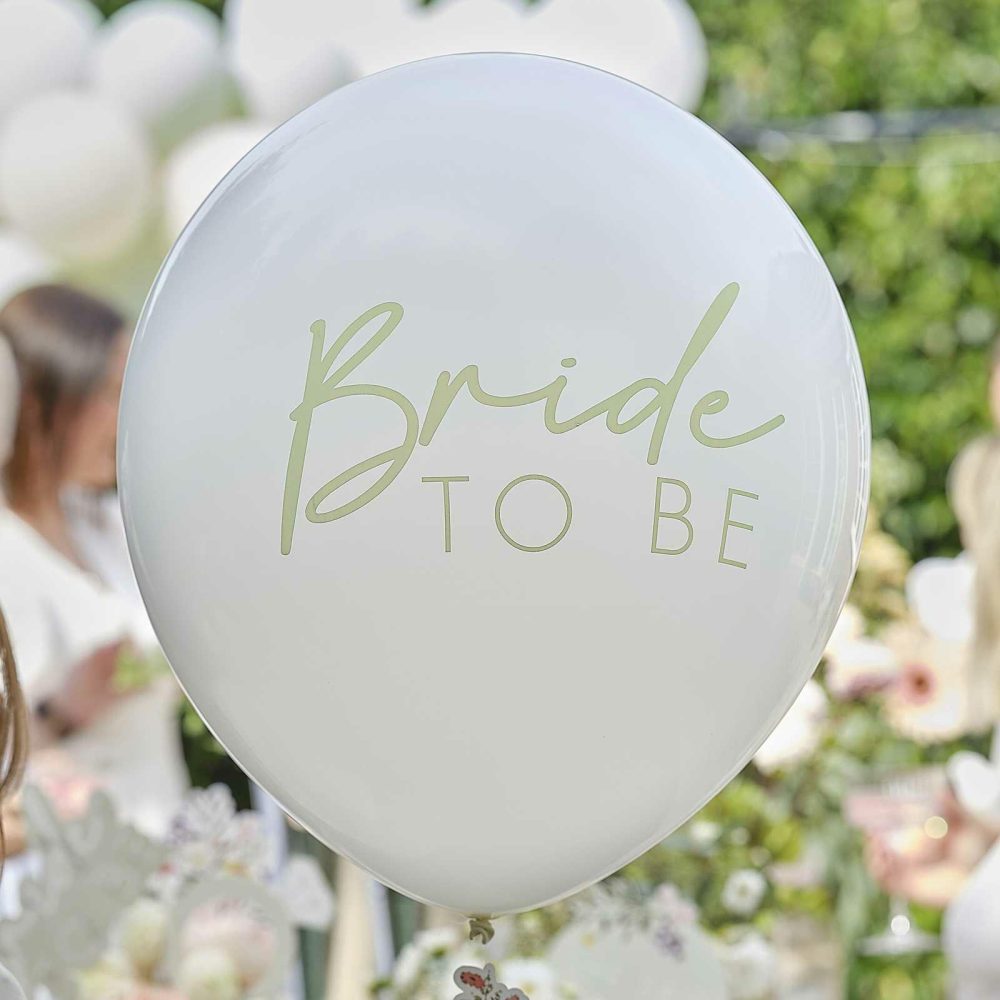 Helium Balloons |   Bride To Be Hen Party Balloon With Floral Tail Balloons Helium Balloons