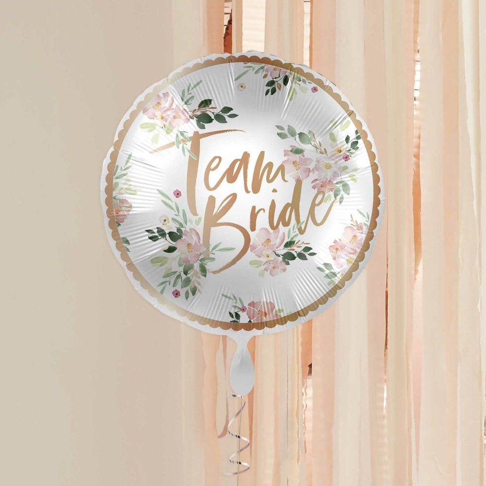 Helium Balloons |   Floral Team Bride Bachelorette Party Balloon Balloons Foil Balloons