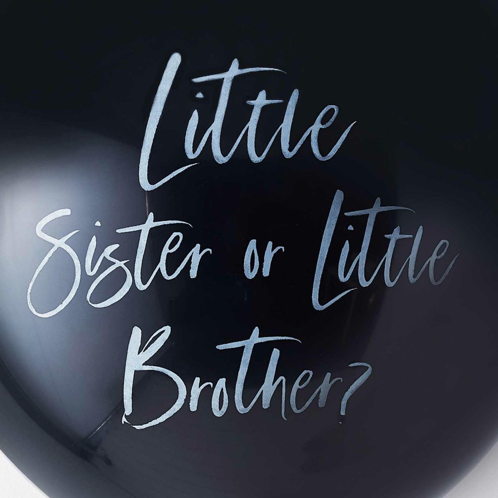 Helium Balloons |   Gender Reveal Little Brother Or Sister Balloon Baby Shower Balloons Baby Shower Balloons