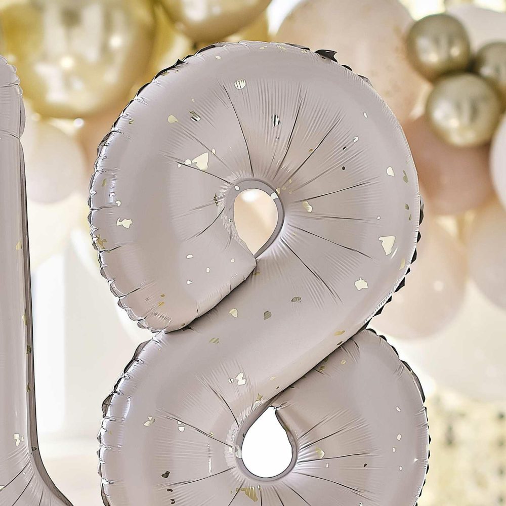 Helium Balloons |   Gold Speckle 18Th Birthday Balloons Balloons Helium Balloons