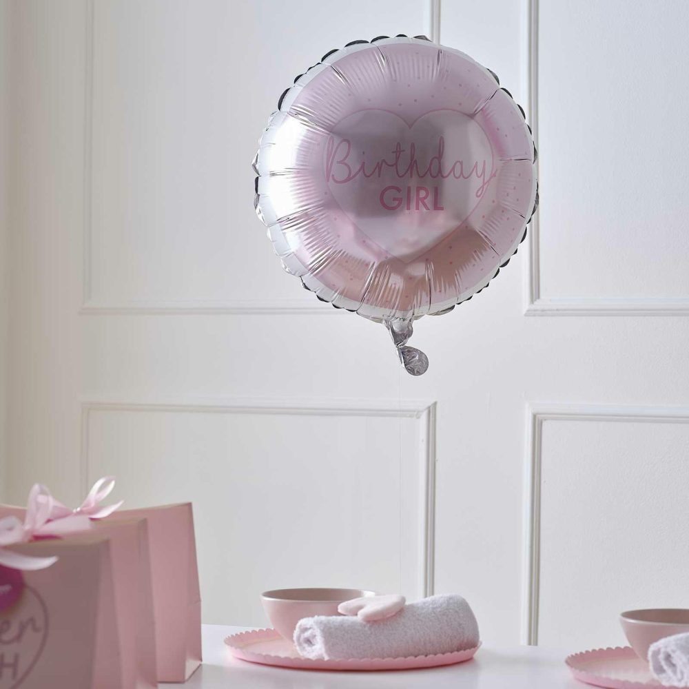 Helium Balloons |   Pink Birthday Girl Birthday Balloon Balloons Helium Balloons