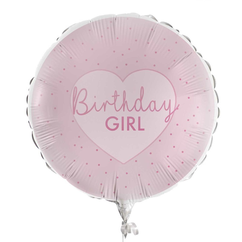 Helium Balloons |   Pink Birthday Girl Birthday Balloon Balloons Helium Balloons