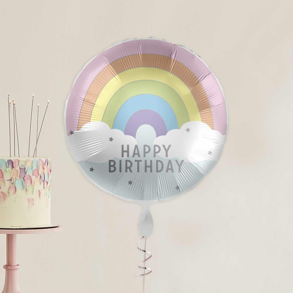 Helium Balloons |   Rainbow Party Happy Birthday Balloon Balloons Foil Balloons