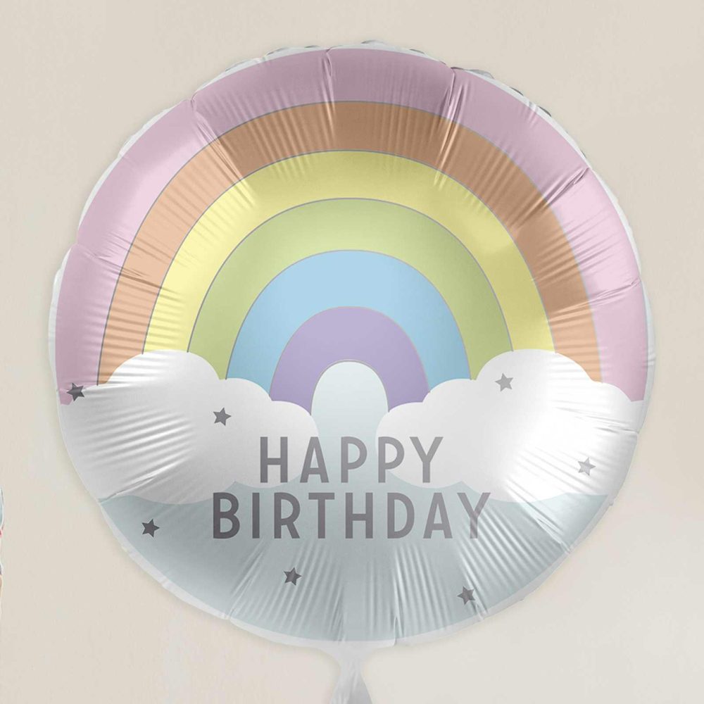 Helium Balloons |   Rainbow Party Happy Birthday Balloon Balloons Foil Balloons