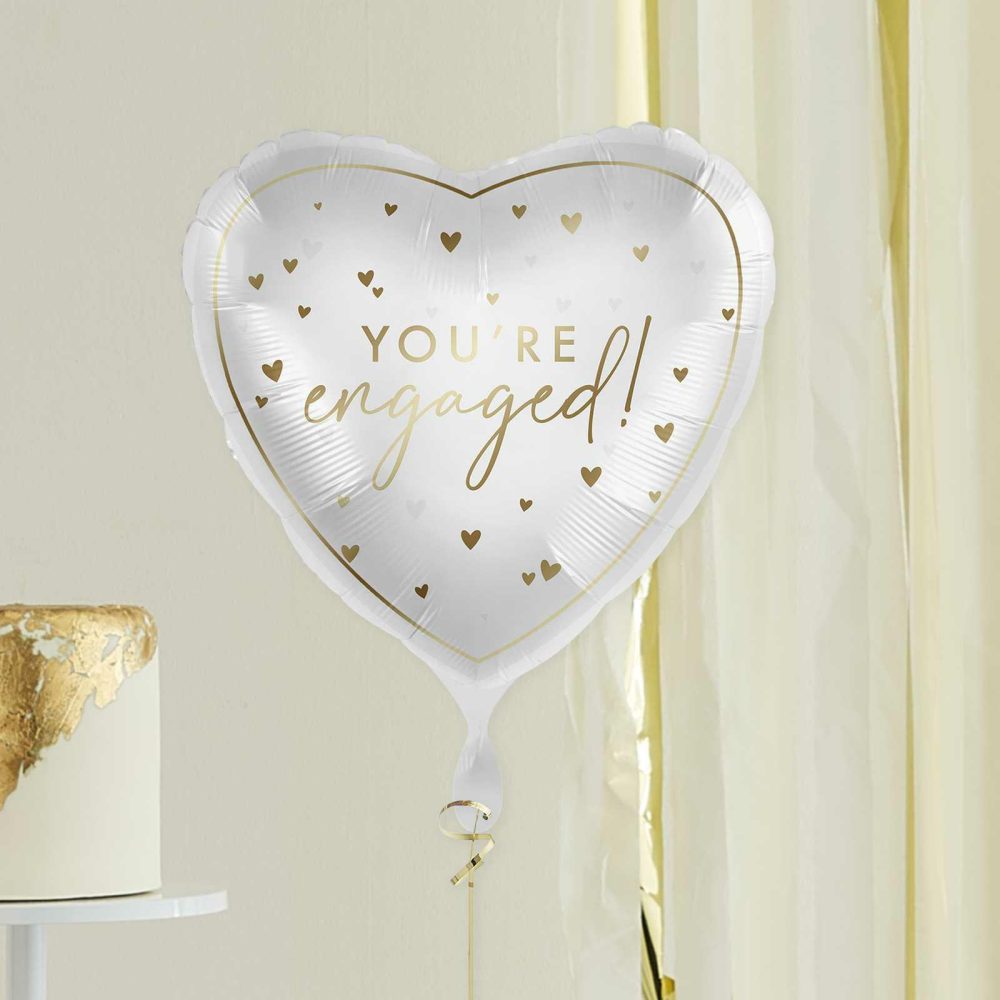 Helium Balloons |   You’re Engaged Heart Engagement Balloon Balloons Foil Balloons