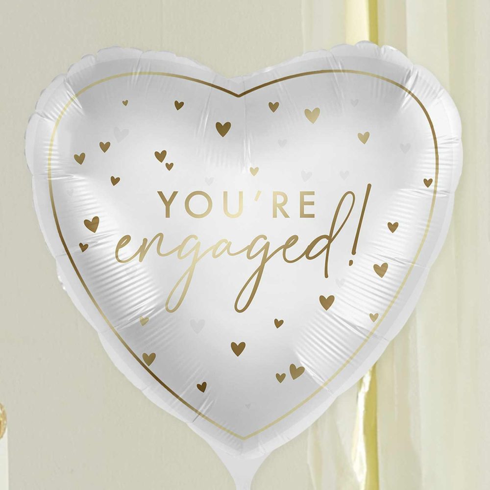 Helium Balloons |   You’re Engaged Heart Engagement Balloon Balloons Foil Balloons