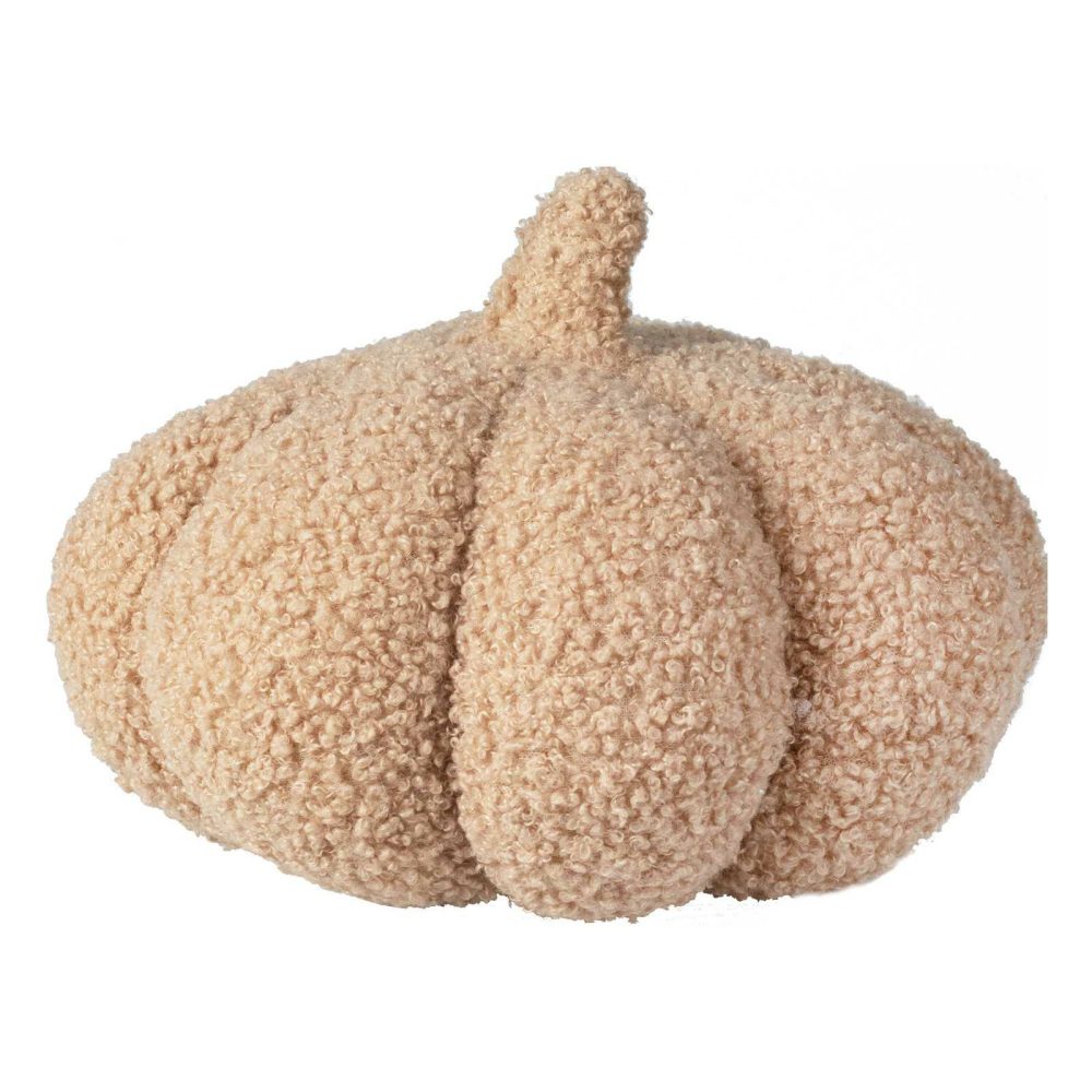 Home Accessories |   Medium Orange Boucle Pumpkin Cushion Decoration Home Accessories Home Accessories