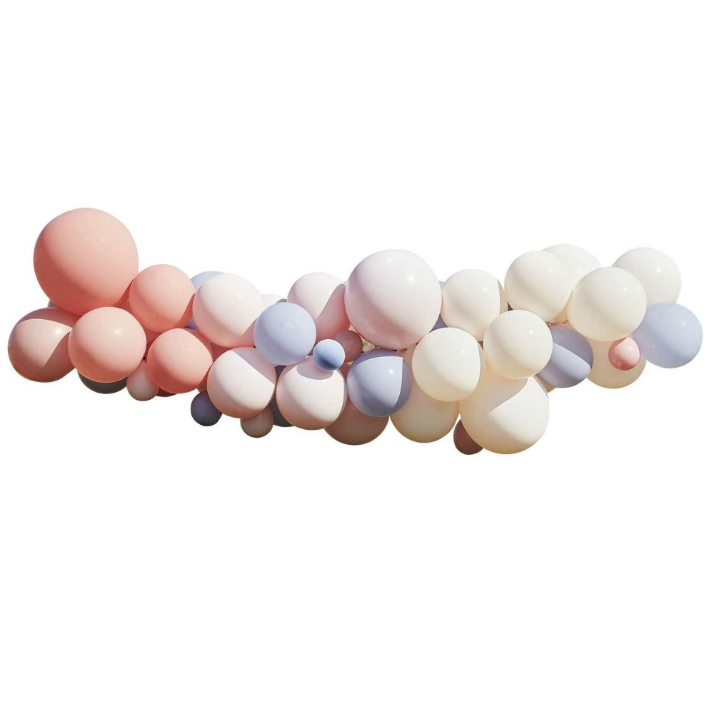 Latex Balloons |   Blush, Nude & Blue Bachelorette Party Balloon Arch Kit Balloon Arches Balloon Arches