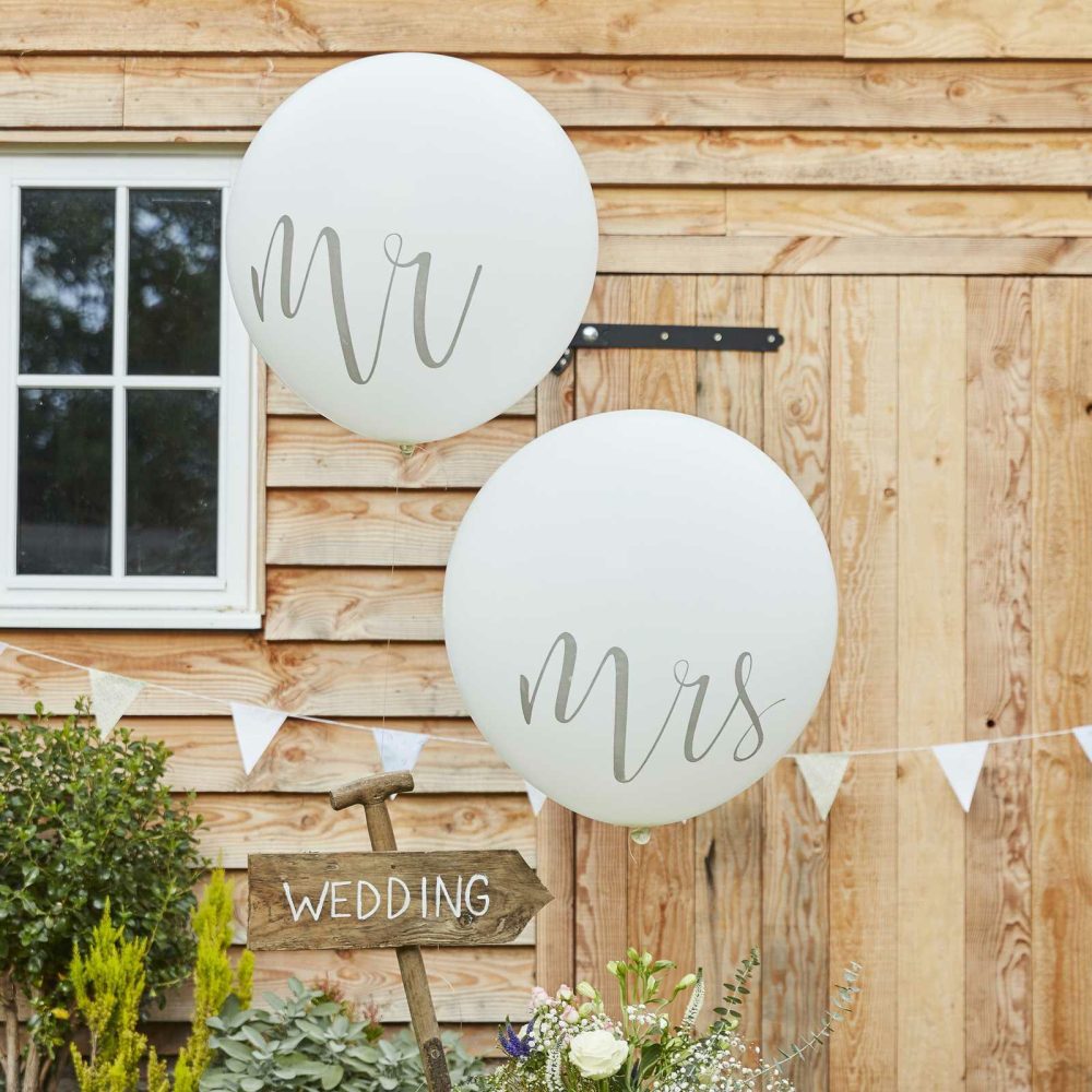 Latex Balloons |   Giant Mr And Mrs Wedding Balloons Balloons Helium Balloons