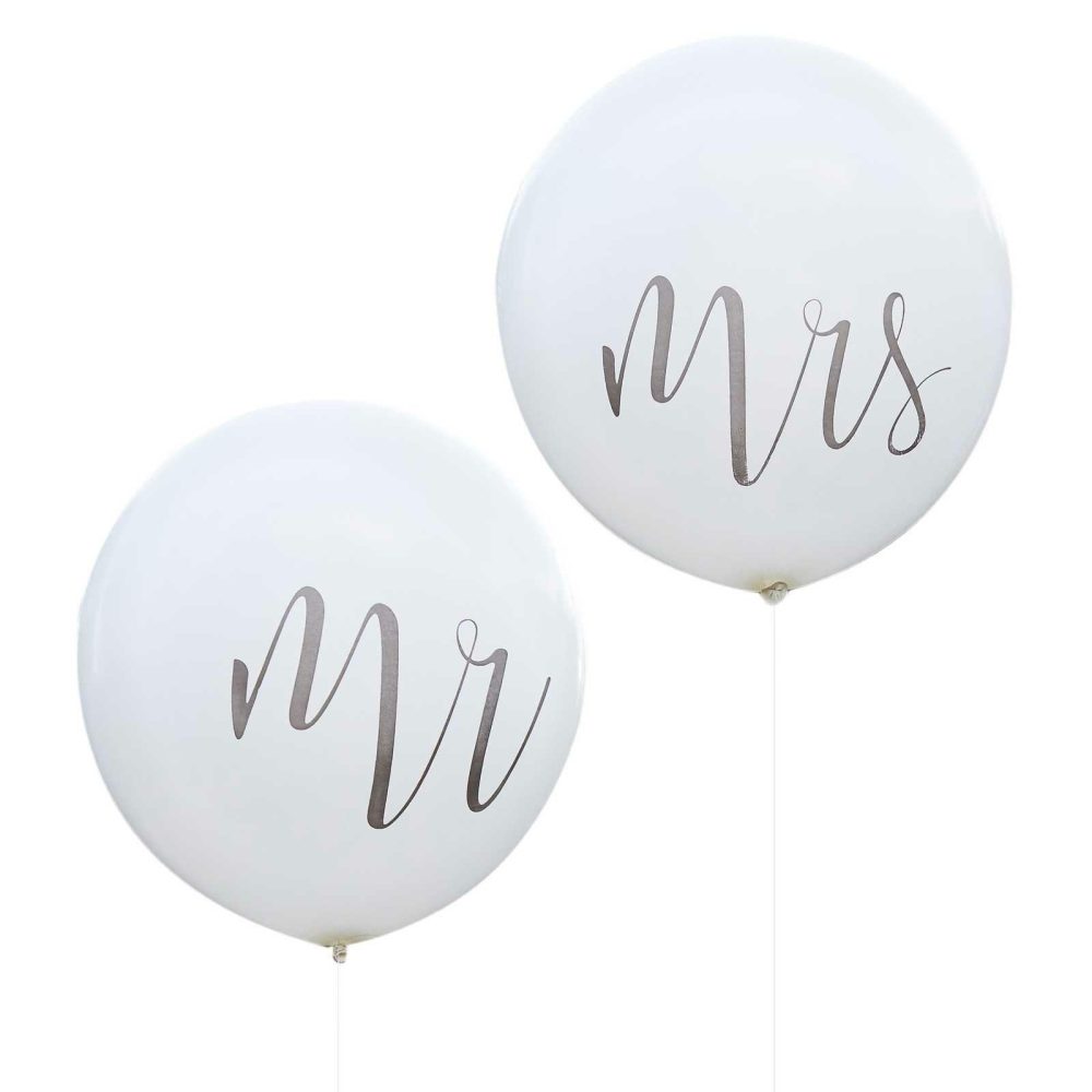 Latex Balloons |   Giant Mr And Mrs Wedding Balloons Balloons Helium Balloons