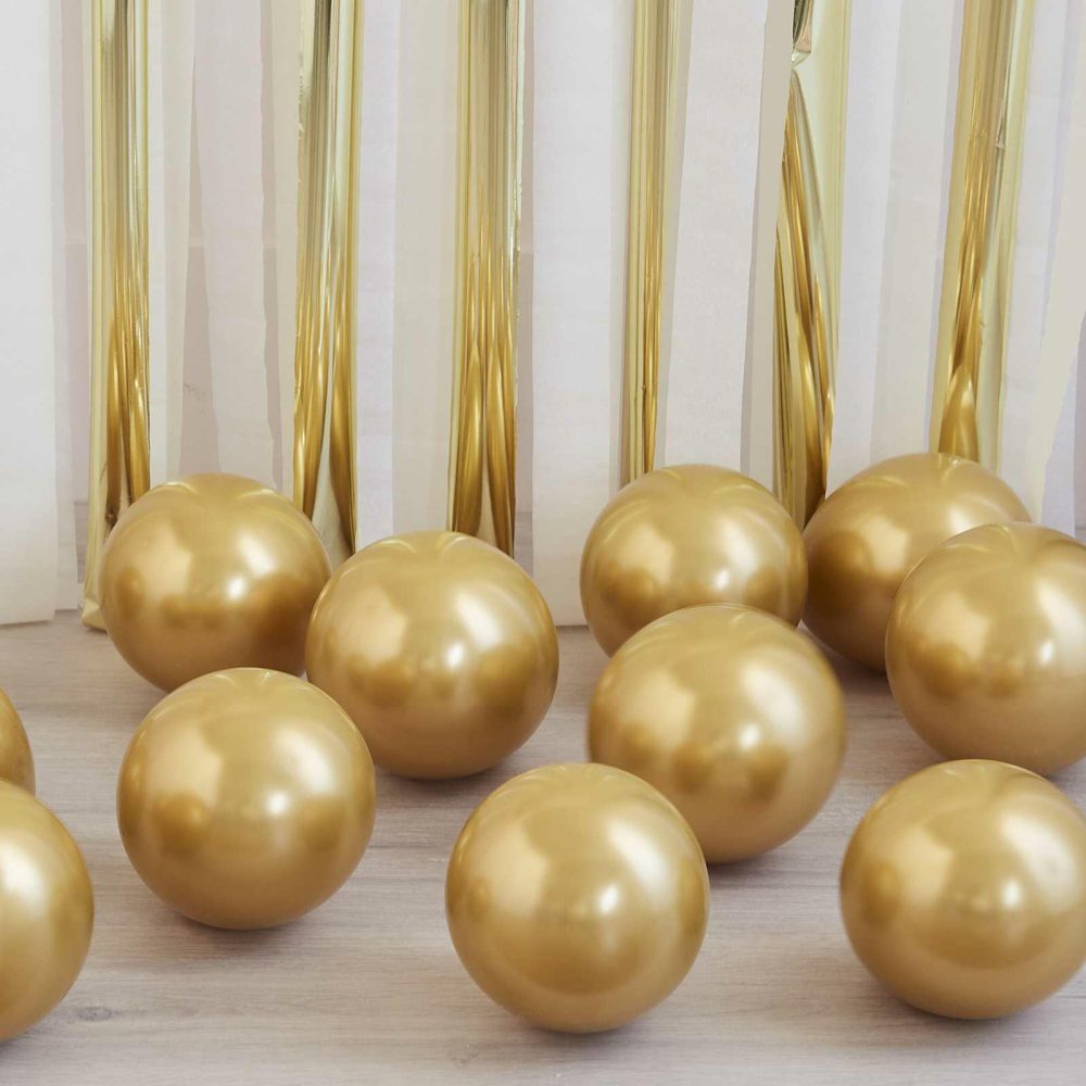 Latex Balloons |   Gold Chrome Balloon Mosaic Balloon Pack Balloon Packs Balloon Packs