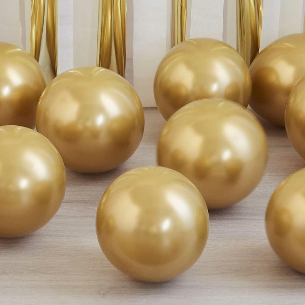 Latex Balloons |   Gold Chrome Balloon Mosaic Balloon Pack Balloon Packs Balloon Packs