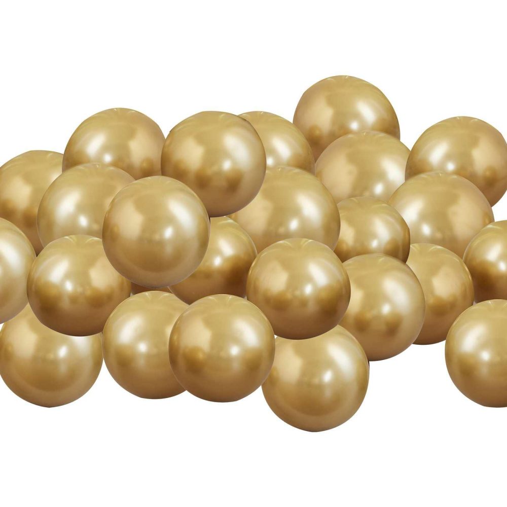 Latex Balloons |   Gold Chrome Balloon Mosaic Balloon Pack Balloon Packs Balloon Packs