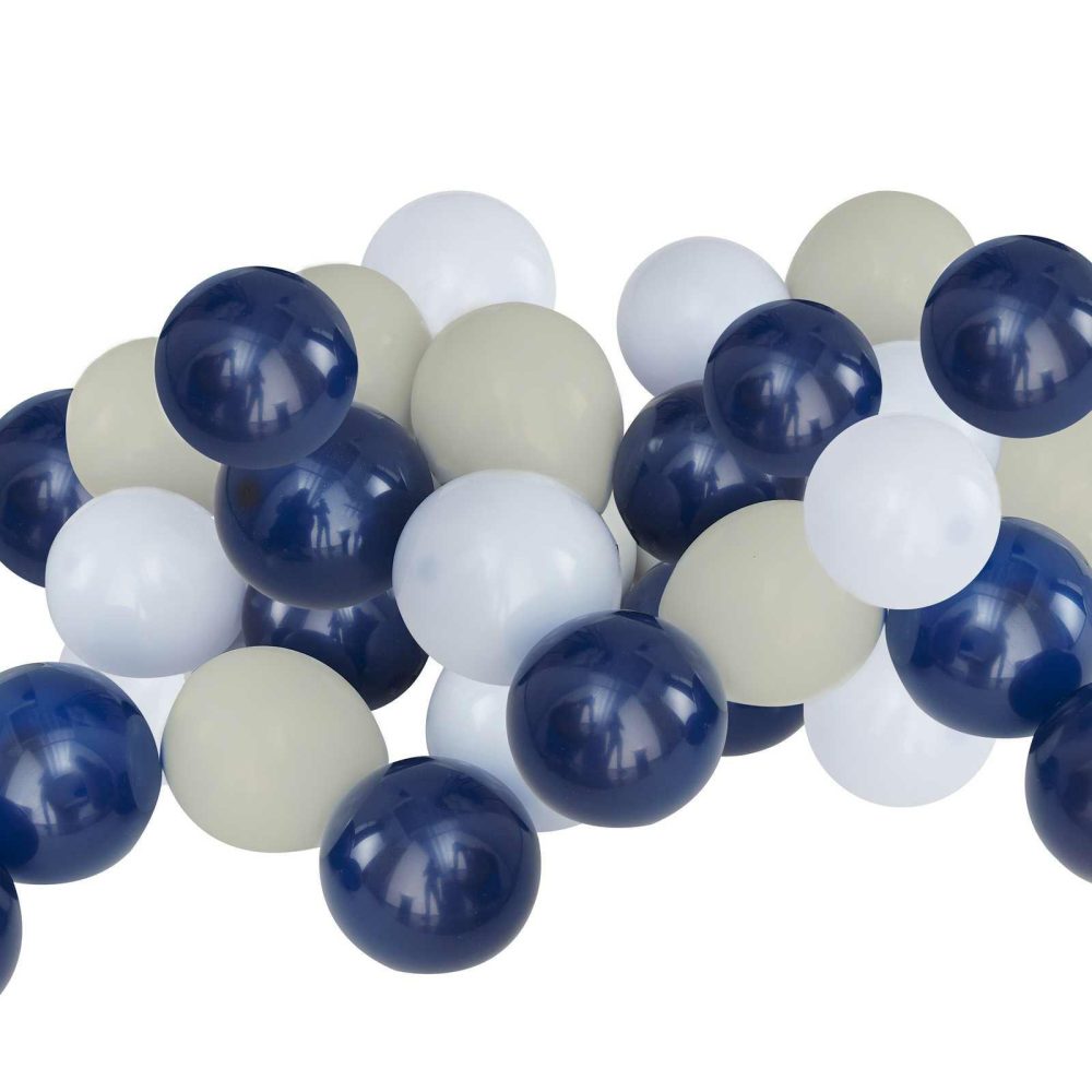 Latex Balloons |   Navy, Blue & Grey Balloon Mosaic Balloon Pack Balloon Packs Balloon Packs