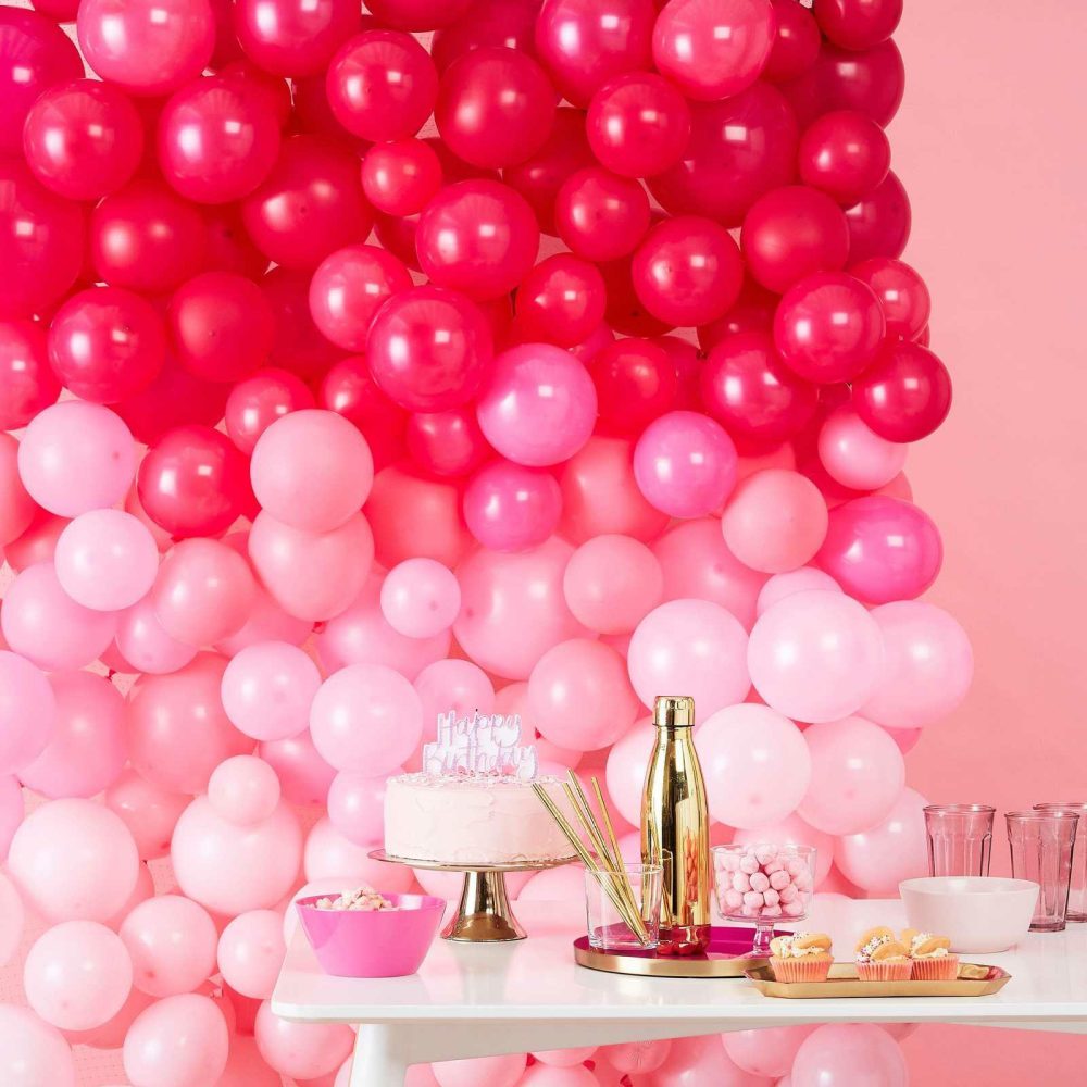 Latex Balloons |   Ombre Pink Balloon Wall Decoration Balloon Arches Balloon Arches