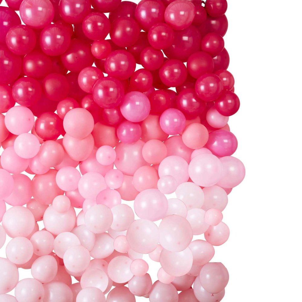 Latex Balloons |   Ombre Pink Balloon Wall Decoration Balloon Arches Balloon Arches