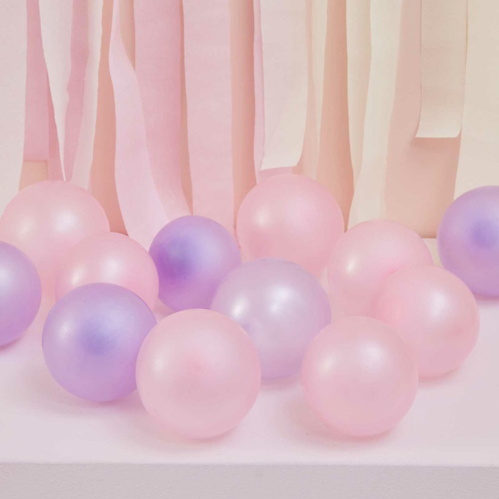 Latex Balloons |   Pink And Lilac Balloon Mosaic Balloon Pack Balloon Mosaic Stands Balloon Mosaic Stands