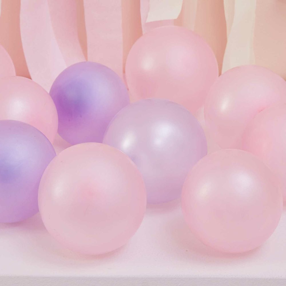 Latex Balloons |   Pink And Lilac Balloon Mosaic Balloon Pack Balloon Mosaic Stands Balloon Mosaic Stands