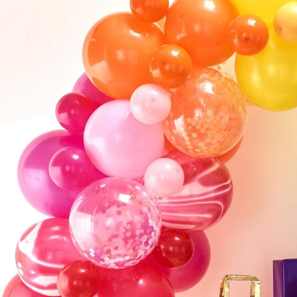 Latex Balloons |   Rainbow Balloon Arch Kit Balloon Arches Balloon Arches