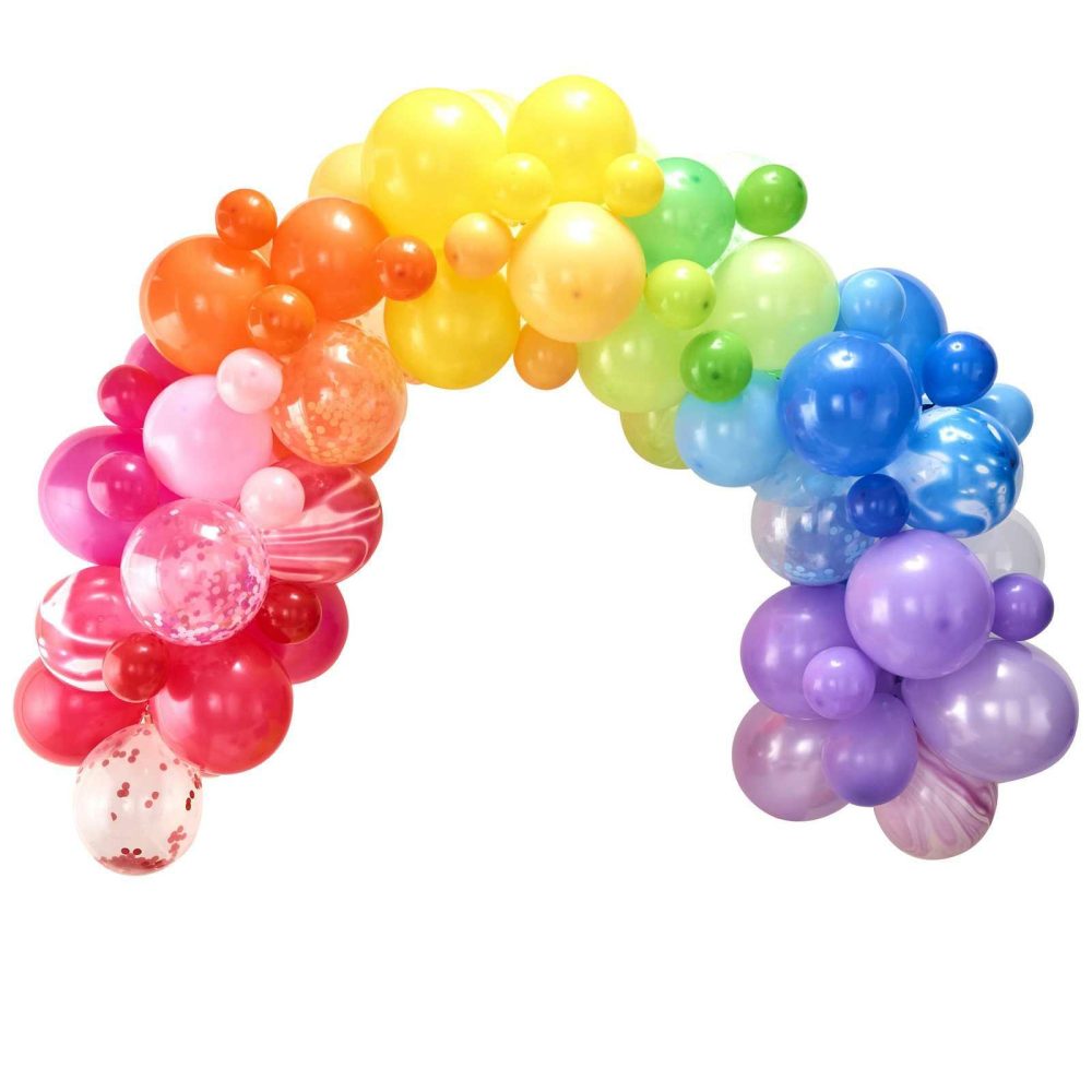 Latex Balloons |   Rainbow Balloon Arch Kit Balloon Arches Balloon Arches