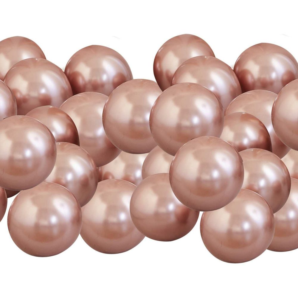 Latex Balloons |   Rose Gold Chrome Balloon Mosaic Balloon Pack Balloon Packs Balloon Packs