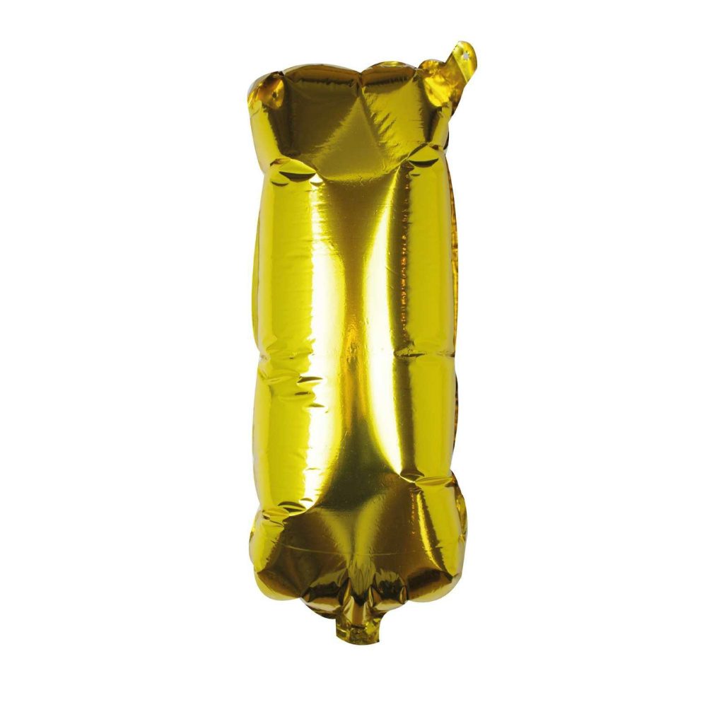 Letter Balloons |   Gold Foil Letter I Balloon Balloons Foil Balloons