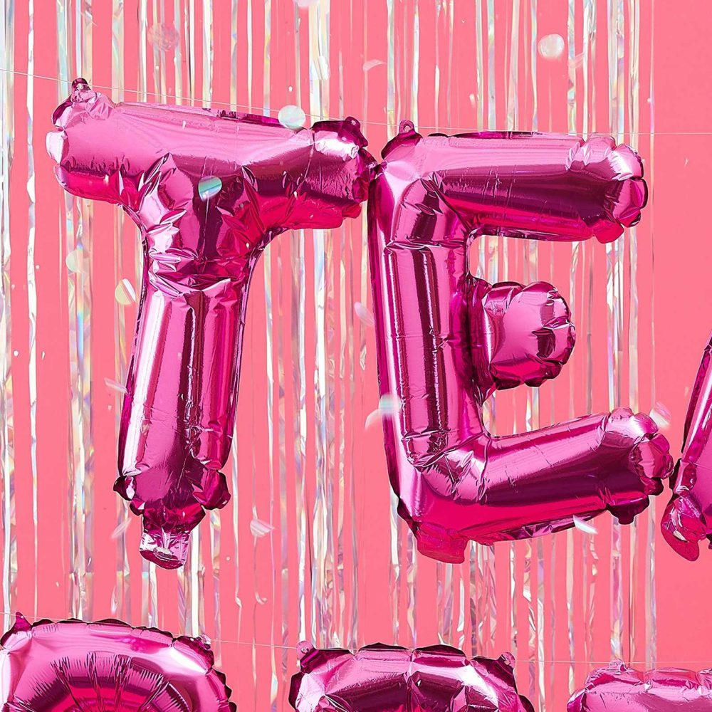 Letter Balloons |   Hot Pink Team Bride Bachelorette Party Balloons Balloons Letter Balloons