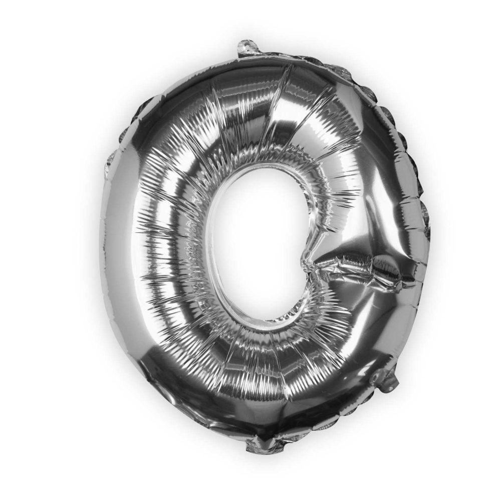 Letter Balloons |   Silver Foil Letter O Balloon Balloons Foil Balloons