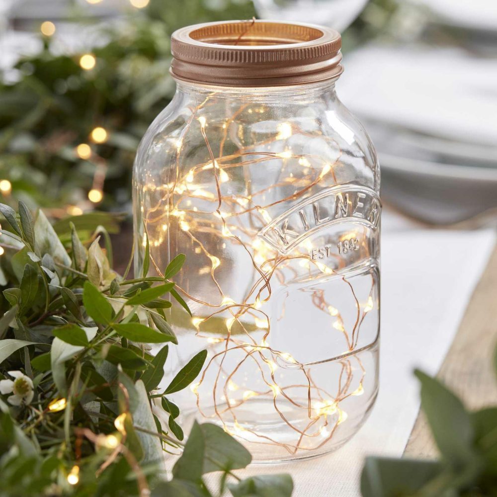 Lighting |   Rose Gold Led String Lights Homeware Lighting