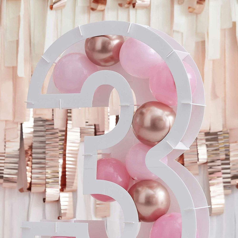 Number Balloons |   Balloon Mosaic Number Stand 3 Balloon Mosaic Stands Balloon Mosaic Stands