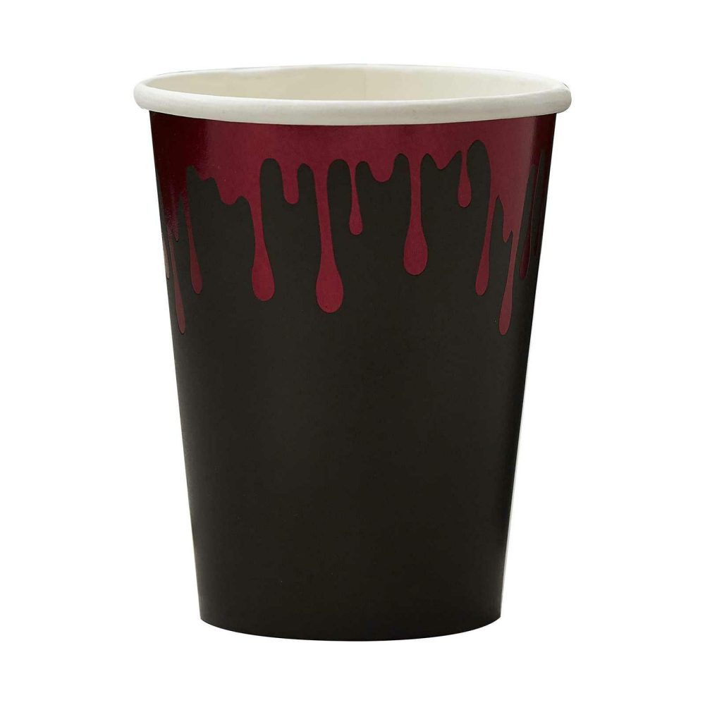 Paper Cups |   Blood Drip Foiled Paper Halloween Cups Paper Cups Paper Cups