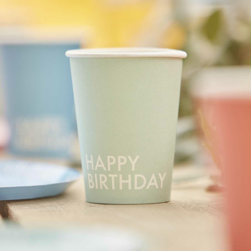 Paper Cups |   Brights Happy Birthday Paper Cups Paper Cups Paper Cups