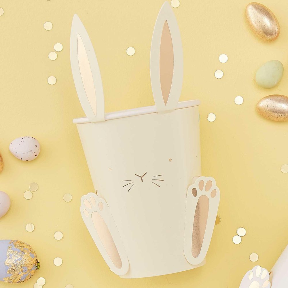 Paper Cups |   Easter Bunny Paper Cups With Ears Paper Cups Paper Cups