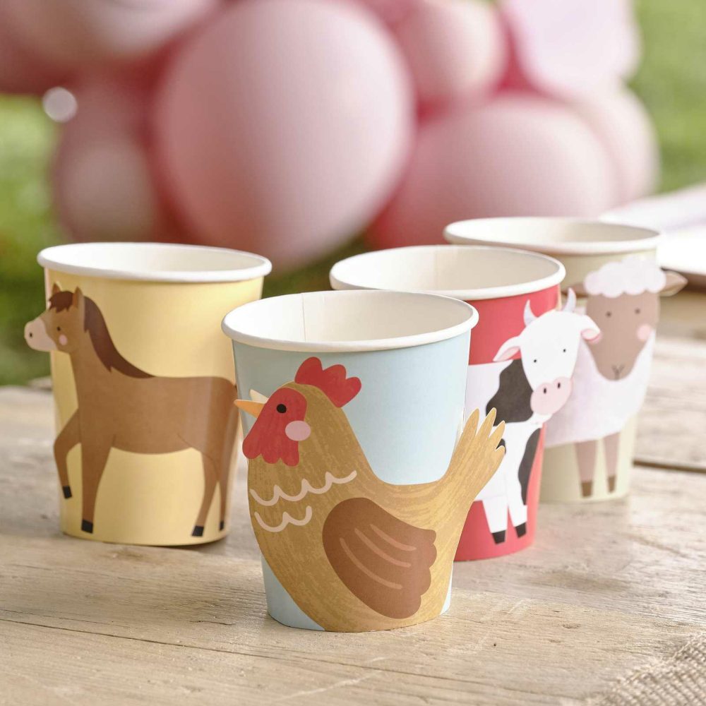 Paper Cups |   Farm Animals Paper Party Cups Paper Cups Paper Cups