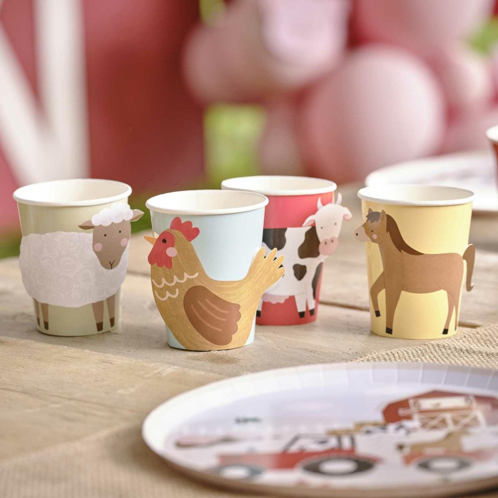 Paper Cups |   Farm Animals Paper Party Cups Paper Cups Paper Cups